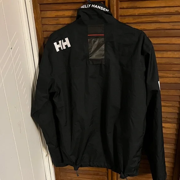 Helly Hansen Black Jacket with Red Zippers - Picture 2 of 4